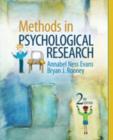 Image for Methods in Psychological Research