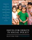 Image for Issues for Debate in Social Policy : Selections From CQ Researcher