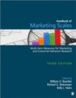 Image for Handbook of marketing scales  : multi-item measures for marketing and consumer behavior research