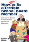 Image for How Not to Be a Terrible School Board Member