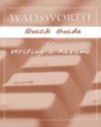 Image for Custom Enrichment Module: Wadsworth Quick Guide to Writing a Resume