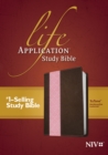 Image for NIV Life Application Study Bible, Second Edition, TuTone (Red Letter, LeatherLike, Dark Brown/Pink)