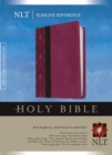 Image for NLT Slimline Reference Bible Raspberry/Dark Brown