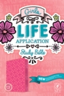 Image for NLT Girls Life Application Study Bible (LeatherLike, Pink/Glow)
