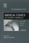 Image for Pain Management : An Issue of Medical Clinics : Pt. I