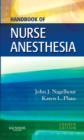 Image for Handbook of nurse anesthesia