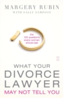 Image for What Your Divorce Lawyer May Not Tell You