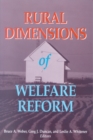Image for Rural Dimensions of Welfare Reform.
