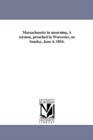 Image for Massachusetts in mourning. A sermon, preached in Worcester, on Sunday, June 4, 1854.