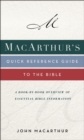 Image for The MacArthur quick reference guide to the Bible