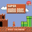 Image for Super Mario Bros. 8-Bit Retro 2023 Wall Calendar with Bonus Diecut Notecards