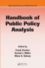 Image for Handbook of public policy analysis: theory, politics, and methods