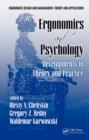 Image for Ergonomics and psychology: developments in theory and practice