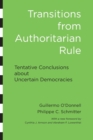 Image for Transitions from authoritarian rule: Tentative conclusions about uncertain democracies