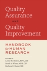 Image for Quality Assessment and Quality Improvement Handbook for Human Research