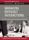 Image for Managing Difficult Interactions