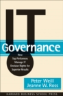 Image for IT governance: how top performers manage IT for superior results