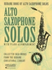 Image for RUBANK BOOK OF ALTO SAXOPHONE SOLOS EASY