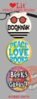 Image for Peace, Love and Books 3 Badge Set