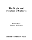 Image for Origin and Evolution of Cultures