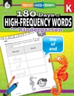 Image for 180 Days of High-Frequency Words for Kindergarten : Practice, Assess, Diagnose