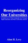 Image for Reorganizing Our Universities