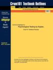 Image for Studyguide for Psychological Testing by Saccuzzo, Kaplan &amp;, ISBN 9780534633066