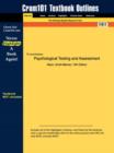 Image for Studyguide for Psychological Testing and Assessment by Groth-Marnat, Aiken &amp;, ISBN 9780205457427