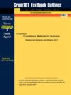 Image for Studyguide for Quantitative Methods for Business by Anderson, ISBN 9780324184136