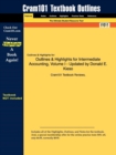 Image for Outlines &amp; Highlights for Intermediate Accounting, Volume I - Updated by Donald E. Kieso