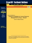 Image for Outlines &amp; Highlights for Human Resource Management
