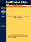 Image for Outlines &amp; Highlights for Effective Training by Nick P. Blanchard