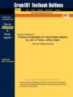 Image for Studyguide for Intermediate Algebra by Tobey, John Jr, ISBN 9780131490789