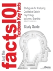 Image for Studyguide for Analysing Qualitative Data in Psychology by Lyons, Evanthia, ISBN 9781412907828