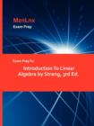 Image for Exam Prep for Introduction to Linear Algebra by Strang, 3rd Ed.