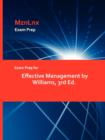 Image for Exam Prep for Effective Management by Williams, 3rd Ed.