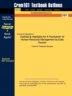 Image for Outlines &amp; Highlights for A Framework for Human Resource Management by Gary Dessler