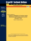 Image for Outlines &amp; Highlights for Criminal Justice