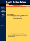 Image for Outlines &amp; Highlights for Cultural Anthropology by Nancy Bonvillain