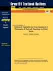 Image for Outlines &amp; Highlights for Core Questions in Philosophy : A Text by Elliott Sober