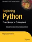 Image for Beginning Python: from novice to professional