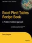 Image for Excel Pivot Tables Recipe Book: A Problem-Solution Approach
