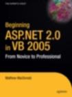 Image for Beginning ASP.NET 2.0 in VB 2005: from novice to professional