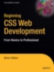 Image for Beginning CSS web development: from novice to professional