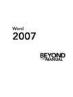 Image for Word 2007: beyond the manual