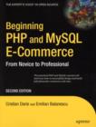 Image for Beginning PHP and MySQL e-commerce: from novice to professional.