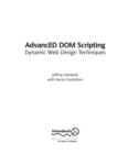 Image for Advanced DOM scripting: dynamic Web design techniques