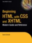Image for Beginning HTML with CSS and XHTML: modern guide and reference