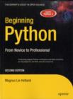 Image for Beginning Python: from novice to professional