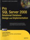 Image for Pro SQL Server 2008 Relational Database Design and Implementation